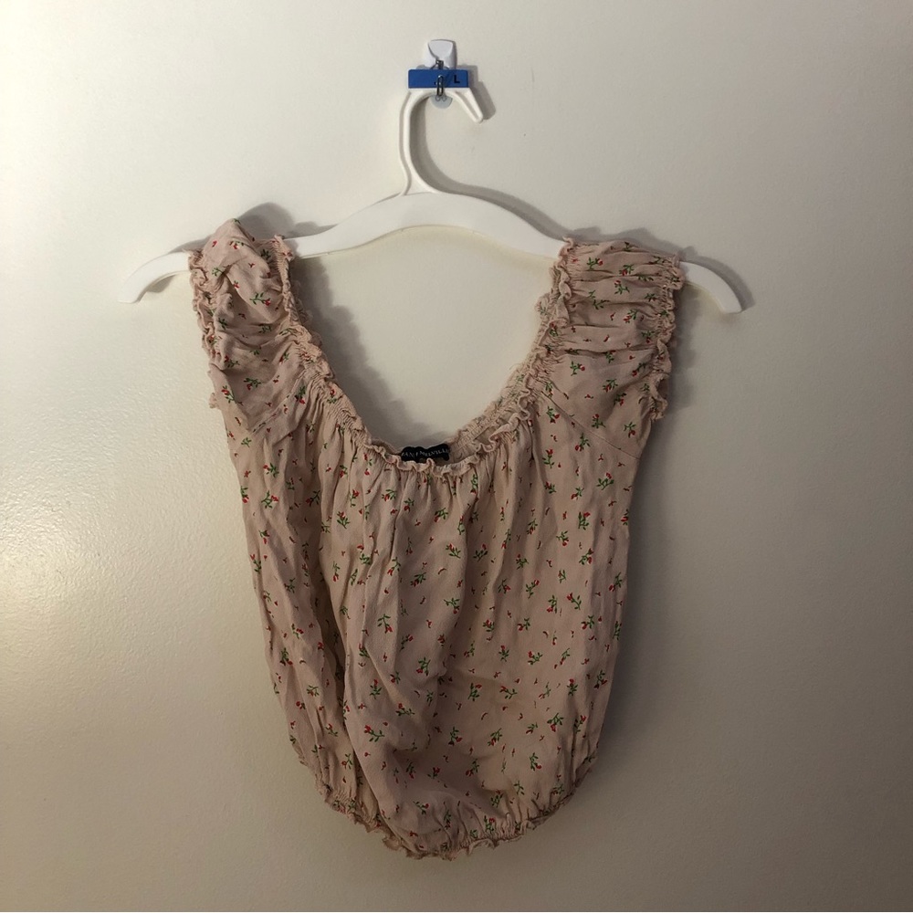 floral off the shoulder top